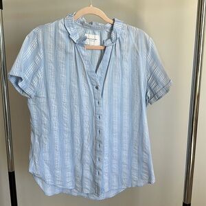 The Shirt by Rochelle Behrens Light Blue Blouse